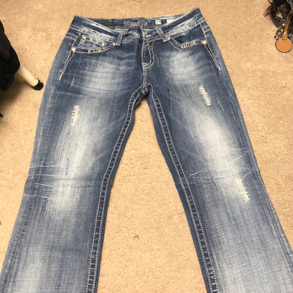 Miss Me Size 29 Easy Boot distressed